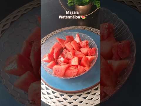 Masala Watermelon | Spicy Watermelon Chaat #summerspecial #shorts
