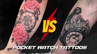 100+ Pocket Watch Tattoos You Need To See!