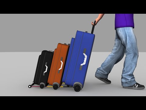 Multiple Suitcase Attachment Invention