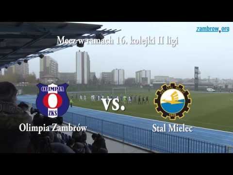 Skrót meczu Olimpia Zambrów vs. Stal Mielec, 16. kolejka II ligi (7.11.2015) - Zambrow.org