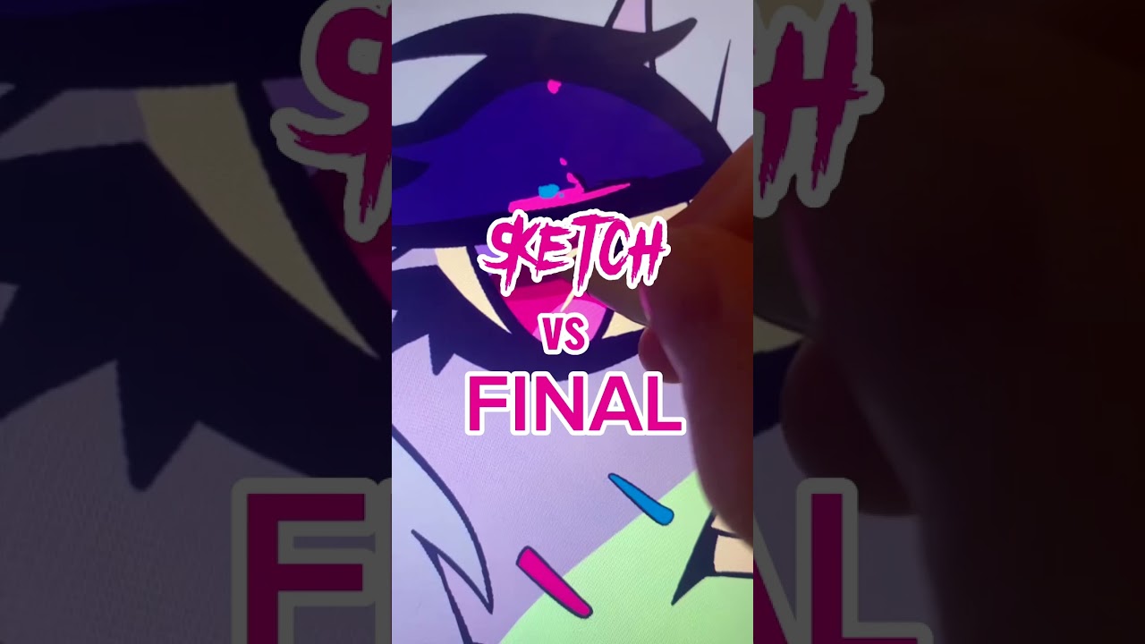Sketch vs Final (Art Process)