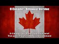 Canadian National Anthem (O Canada!) - Bilingual Version With Lyrics