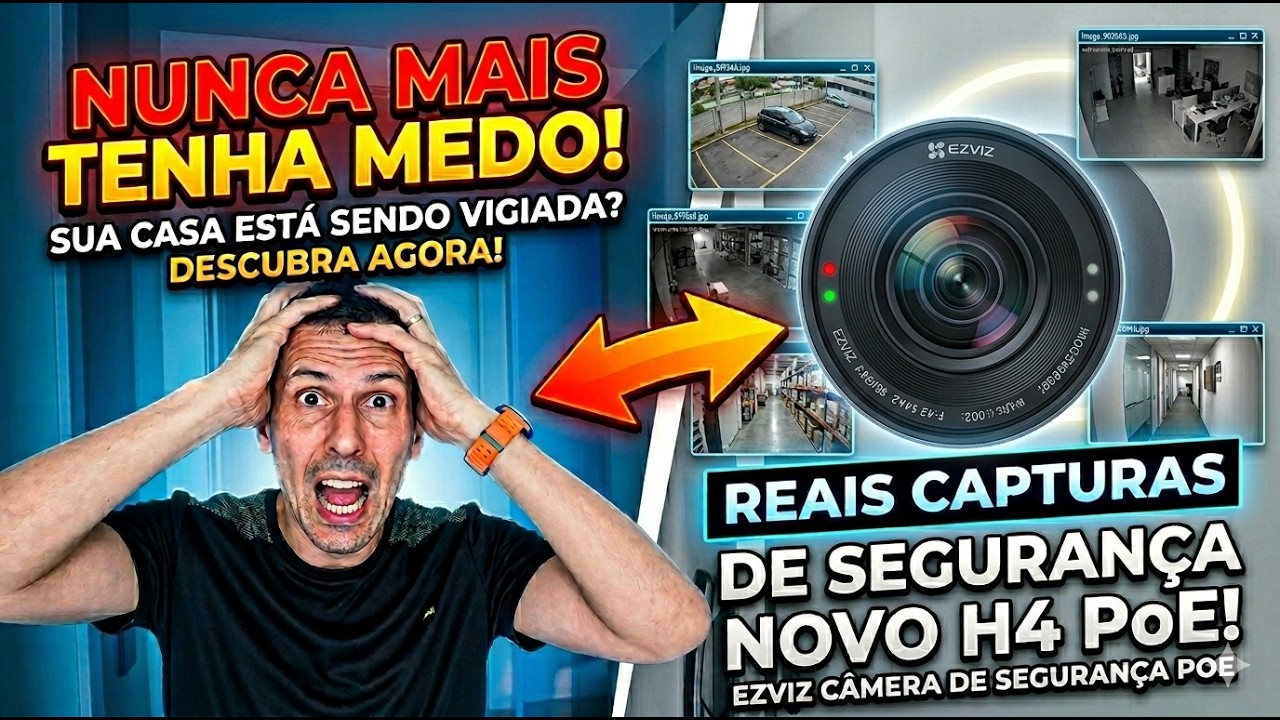 Miniatura da avaliação em vídeo de Câmera de Segurança EZVIZ 4MP com Detecção de Movimento