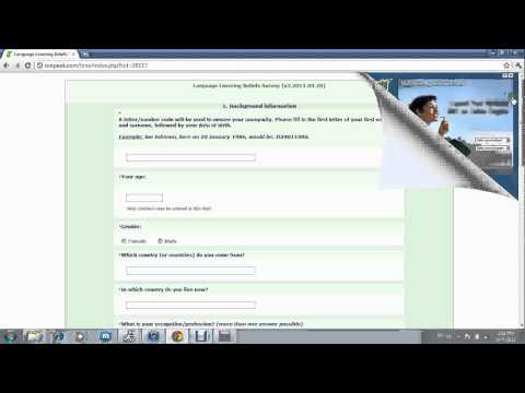 Language Learning Beliefs Survey