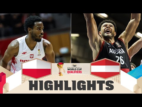 Poland 🇵🇱 v Austria 🇦🇹 | Highlights | FIBA Basketball World Cup 2027 European Qualifiers