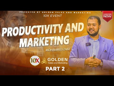 PRODUCTIVITY AND MARKETING With MOHAMED ZAIM  Part 2