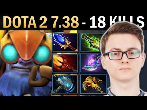 Tinker Gameplay Miracle with 18 Kills and Meteor - Dota 7.38