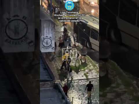 Liga Tucumana: Hinchas de Concepción FC se enfrentaron en la salida del estadio de San Martín..📍 🚨