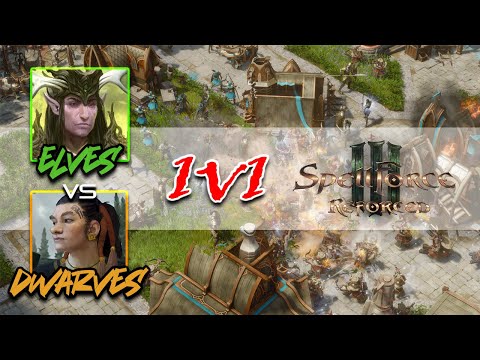 Pointy Ears meets Little Brittlebones |  Elves VS Dwarves  |  PvP 1v1  |  Spellforce 3 Reforced