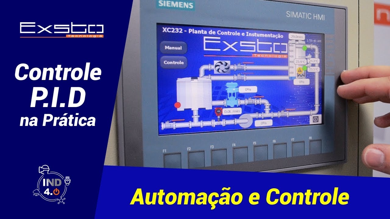 Prática com Controle P.I.D. - Planta de Controle e Instrumentação Exsto