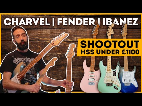 HSS Super Strat Shootout! Fender American Performer vs Ibanez AZ vs Charvel DK24