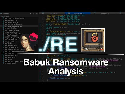 Beginner Malware Analysis: Babuk Ransomware with IDA Pro (Stream - 13/05/2025)