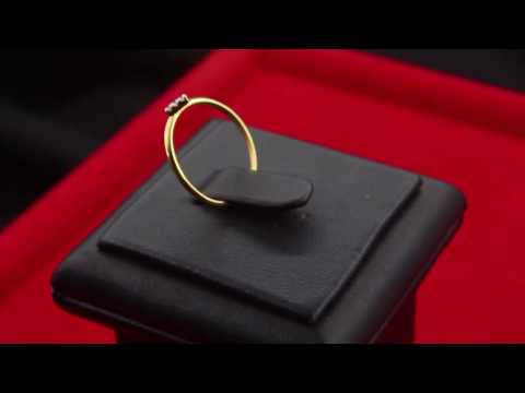 TELEIOS LUXE 18K GOLD 0.07CT DIAMONDS BRILLIANT RING - 6.5 US - TL0000038