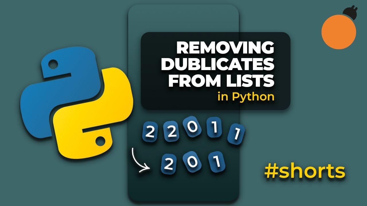 Removing duplicates from a list in Python 🐍 #shorts