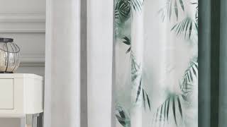 Комплект штор «Лиремнис (изумрудно-белый)» — видео о товаре