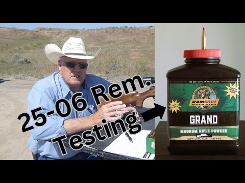 25-06 Rem. Testing New Ramshot Grand Powder with 100-110gn Projectiles.
