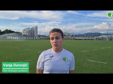 Vanja Duronjić pred tekmo ŽNK Mura Nona - ŽNK Olimpija