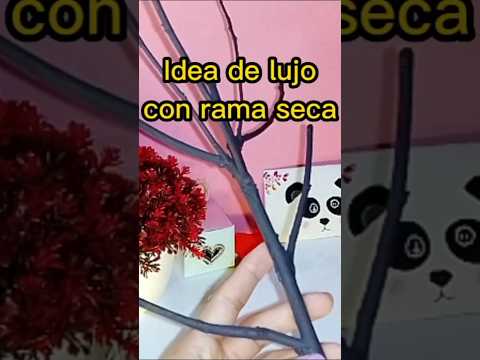 Increíble idea de Lujo con rama seca 😀  #manualidades #reciclaje #reciclajecreativo