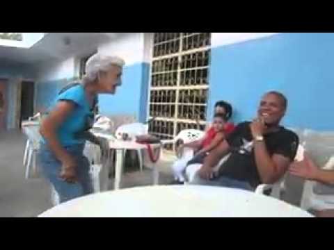 Old woman dance crazy xD