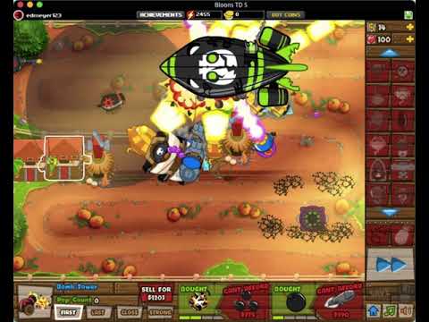 Bloons Tower Defense 5 - 'Pumpkin Patch' on HARD difficulty