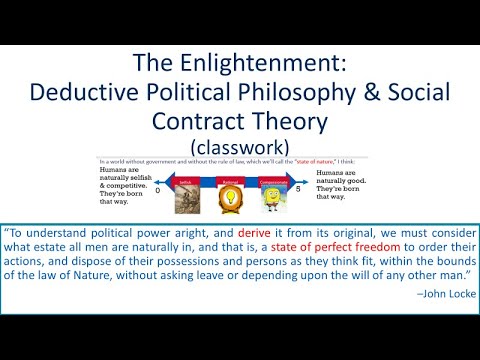 World History UNIT 2 The Enlightenment:  Deductive Political Philosophy (classwork lesson 2.12)