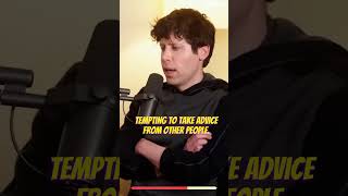 OpenAI CEO's Unconventional Advice For Success #shorts