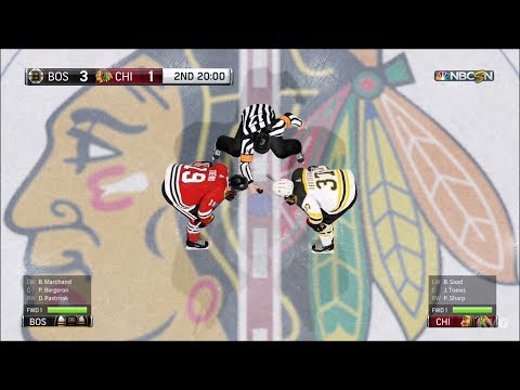NHL 18 - Chicago Blackhawks vs Boston Bruins - Gameplay (HD) [1080p60FPS]