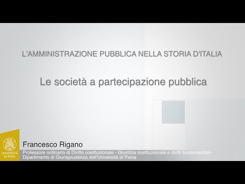Rigano - Le società a partecipazione pubblica