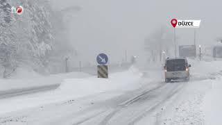 Bolu Dağı’nda Yoğun Kar Yağışı