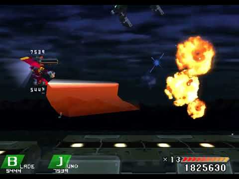 Einhander (PS1) Playthrough - Hard Mode - Fun Run 6 - Unknown Fighter II With Juno/Blade (US)