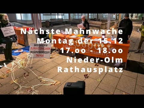 Einladung zur 4. Mahnwache Nieder-Olm