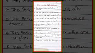Fundamental rights essay on 10 lines for kids / 10 lines on fundamental rights/  human rights essay