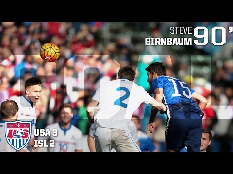 MNT vs. Iceland: Steve Birnbaum Goal - Jan. 31, 2016