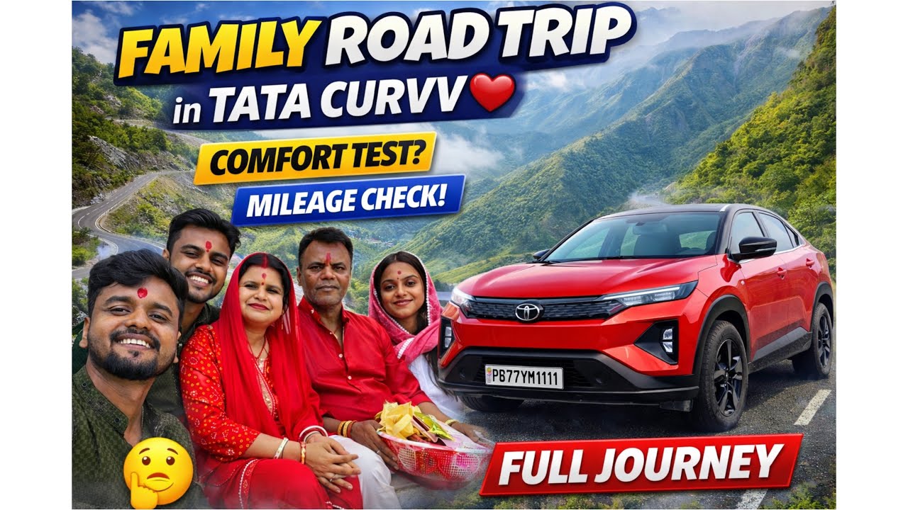Tata Curvv First Family Road Trip Review | Mileage, Comfort & Space Test | Real Owner Experience