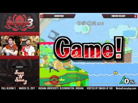 Full Bloom 3 - Liquid | Hungrybox (Jigglypuff) vs RNG | Swedish Delight (Sheik) - Top 32 - WQs