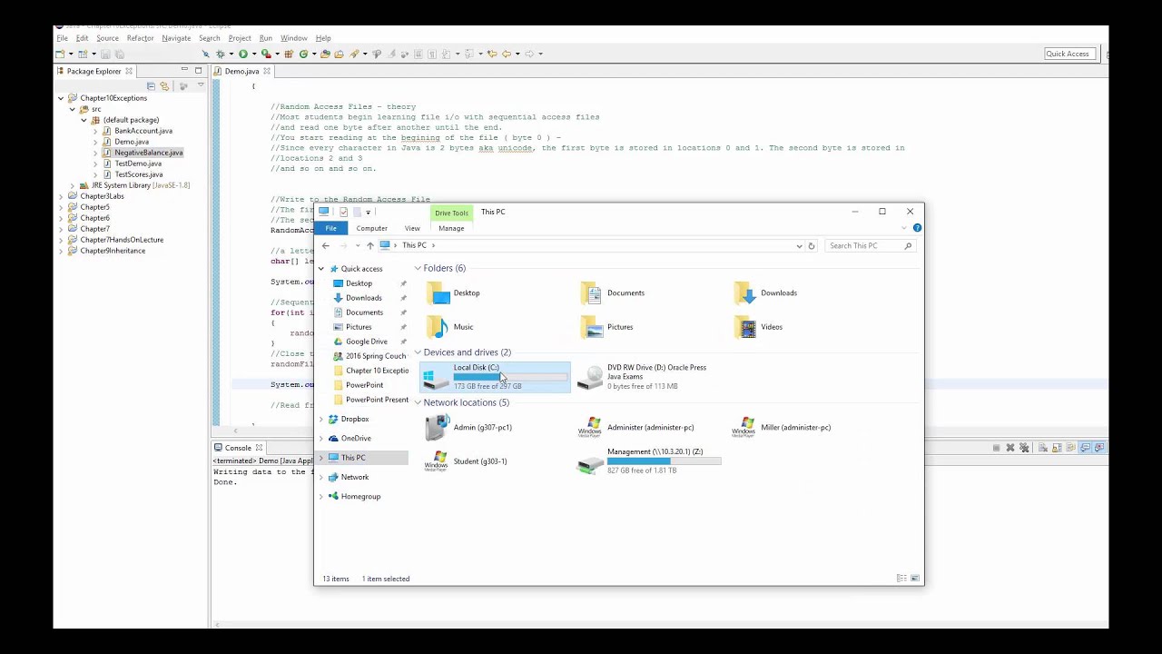 Java Exception Handling-Random Access Files