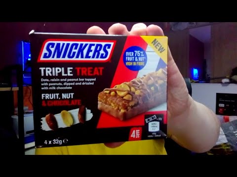 New Snickers Triple Treat. Fruit. Nut & Chocolate. review