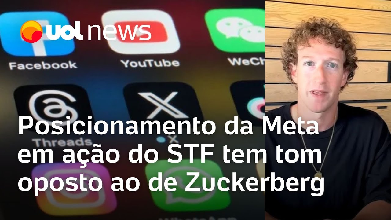 Zuckerberg fala em 'virada cultural': Posicionamento da Meta em ação do STF tem tom oposto ao atual