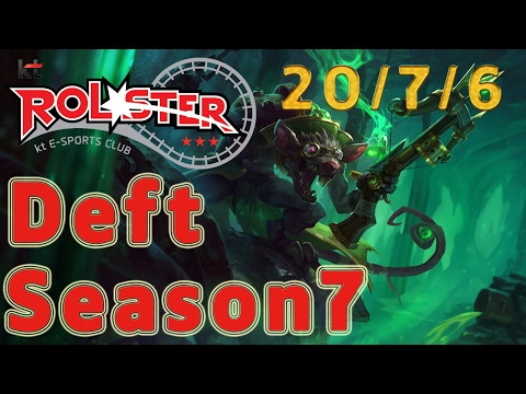 KT Rolster Deft Twitch ADC vs Jhin Patch 7.2