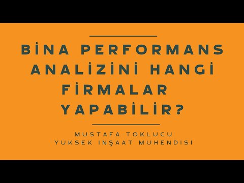 Bina Performans Analizini Hangi Firmalar Yapabilir?