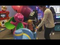 Rylee Takes A Ride With Barney At Chuck E Cheese Apr 7 2017