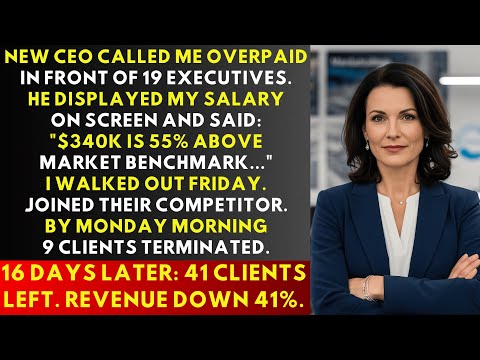 New Boss Called Me OVERPAID at Meeting—I Walked Out and Their Revenue Dropped 41%