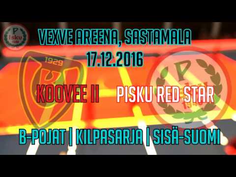 Koovee II - PIsku Red Star | VexVe Areena, Sastamala 17.12.2016 | Kilpasarja, Sisä Suomi