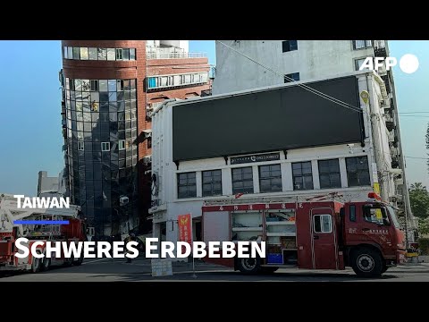Schweres Erdbeben erschüttert Taiwan: Tote und viele Verletzte | AFP