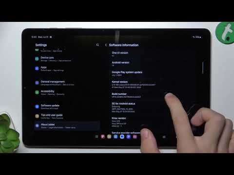 SAMSUNG Galaxy Tab S6 Lite - How to Activate Developer Options - Unlock Advanced Settings