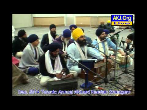 001 Toronto Dec. 2014 Smaagam - Sunday Morning Keertan - Bh. Jasdeep Singh Jee