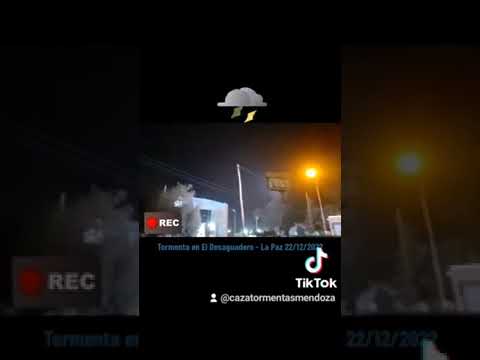 Tormenta en El Desaguadero 22/12/2022