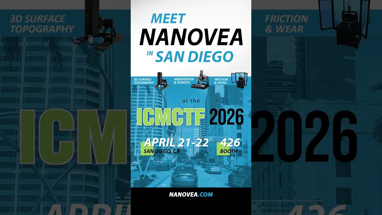 NANOVEA at ICMCTF 2026 in San Diego.