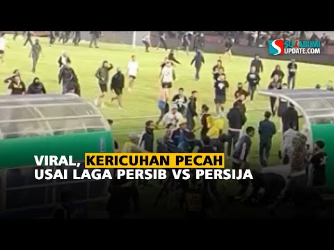 Viral, Kericuhan Pecah Usai Laga Persib vs Persija