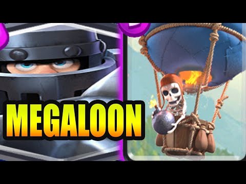 How to push top ladder with best mega knight balloon deck - clash royale